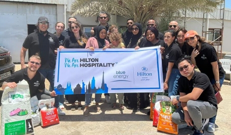 Hilton Bahrain team visits Bahrain Animal Rescue Center