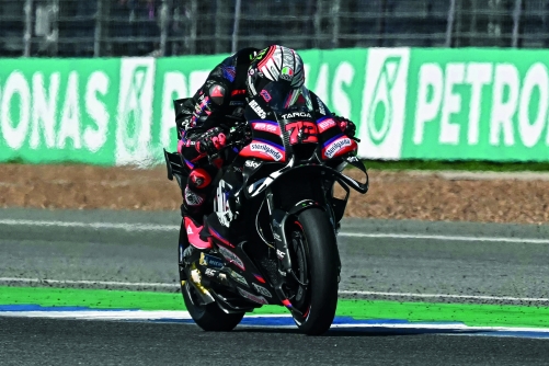Bezzecchi wins MotoGP opener as wheel woe forces Marquez out