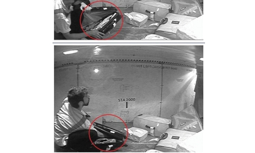 Airport staff arrested