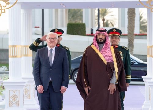 Saudi Crown Prince Mohammed bin Salman Receives German President in Riyadh Saudi Crown Prince Mohammed bin Salman Receives German President in Riyadh