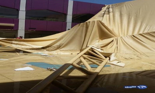 Saudi girl killed in tent collapse Saudi girl killed in tent collapse