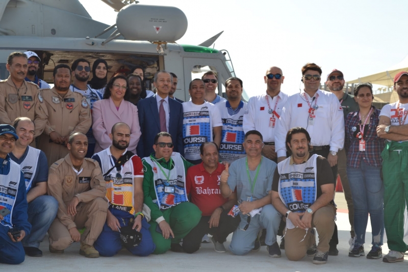Minister attends evacuation drill