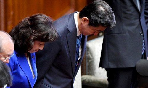Japan's Abe dissolves parliament ahead of tough election battle