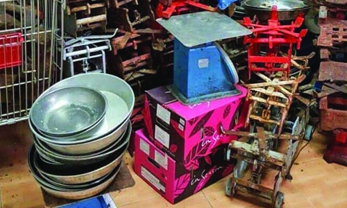 63 weighing scales seized from Manama