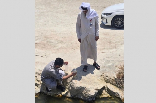 Water samples taken from East Riffa’s Buhair Valley Water samples taken from East Riffa’s Buhair Valley