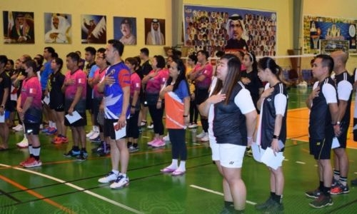 Filipino badminton and volleyball tournaments held