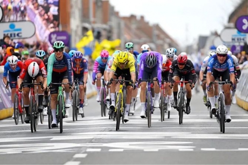 Bahrain Victorious Misses Podium in “In Flanders Fields”  