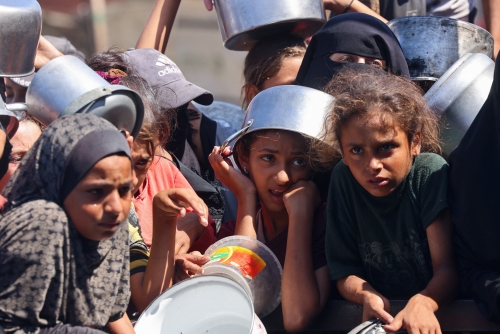 NGO says starving Gaza children too weak to cry