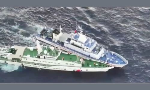 Philippine, Chinese ships collide near hotspot reef