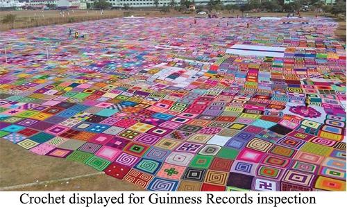 They ‘knitted’ together a Guinness World Record