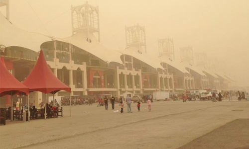 Hazy, dusty weather in parts of Bahrain