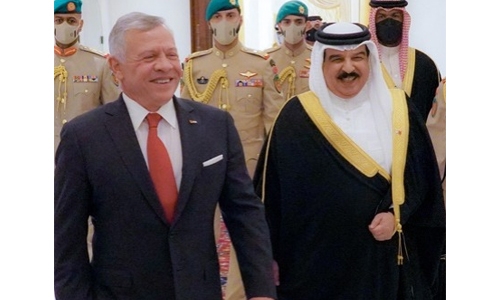 HM King Hamad and HM King Abdullah express satisfaction with level of joint trade exchange