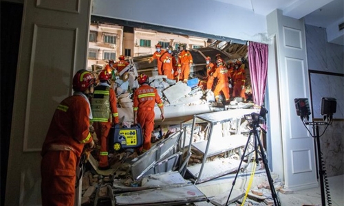 Death toll rises to 17 in partial collapse of China hotel