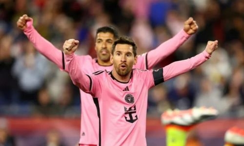 Messi scores two more as Miami win 4-1 at New England