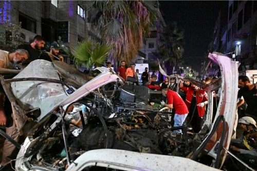 2 Killed in Minibus Bomb Blast Near Syrian Capital