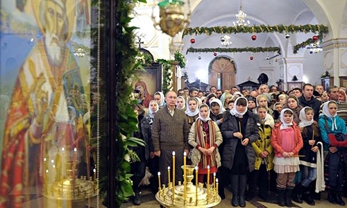 Church leader backs Syria campaign as Russia marks Orthodox Christmas Church leader backs Syria campaign as Russia marks Orthodox Christmas