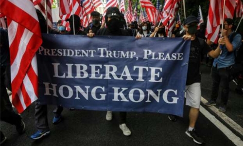Hong Kong protesters take message to US consulate Hong Kong protesters take message to US consulate