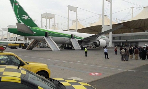 Iraqi Airways plane evacuated in Saudi after wheel fire