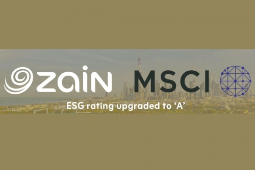 Zain Group’s MSCI rating for ESG upgraded to ‘A’ Zain Group’s MSCI rating for ESG upgraded to ‘A’