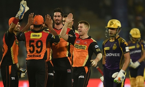 Hyderabad bowling chokes Kolkata out of IPL Hyderabad bowling chokes Kolkata out of IPL