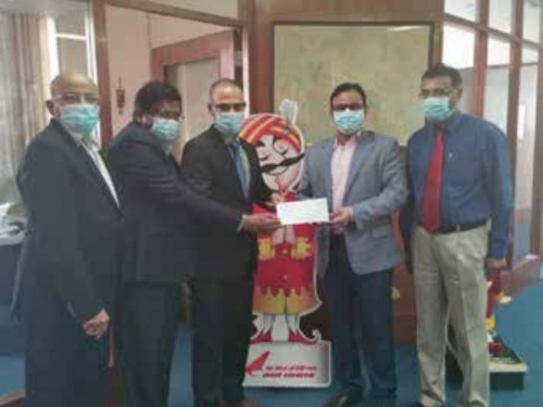 ICRF hands over cheque to Air India in sponsorship initiative