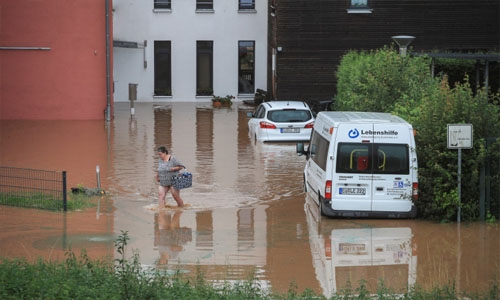 Several people missing in Germany as houses collapse in heavy rain