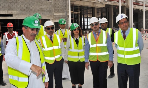 Works Minister inspects Mall project Works Minister inspects Mall project