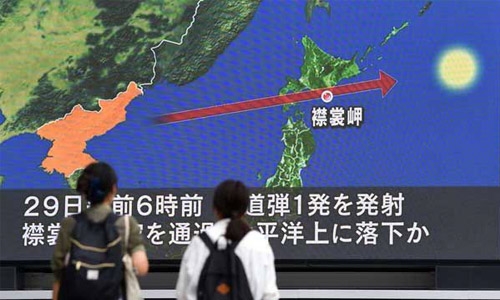 North Korea fires missile over Japan