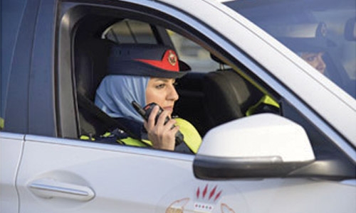 Female police patrolling launched