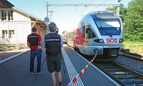 Man attacks Swiss train passengers with fire, knife, injures six