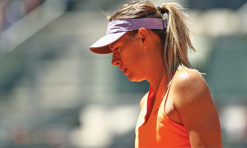 Sharapova out Sharapova out