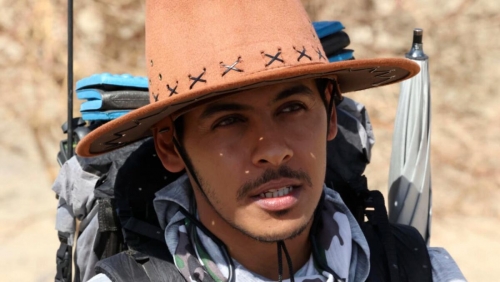 Saudi football fan treks across the desert to get to Fifa World Cup in Qatar Saudi football fan treks across the desert to get to Fifa World Cup in Qatar