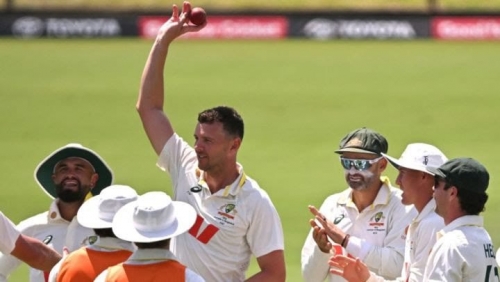 Hazlewood makes history with 300th Test wicket Hazlewood makes history with 300th Test wicket
