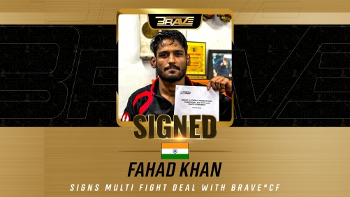 Indian MMA Star Fahad Khan Signs Multi-Fight Deal with BRAVE CF