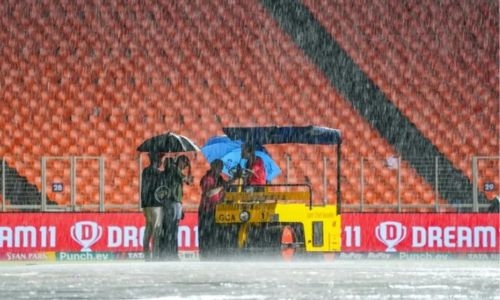 Gujarat out of IPL playoff race after washout