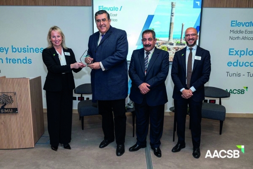ASU Honored by AACSB International for Key Contributions to MENA Education Conference