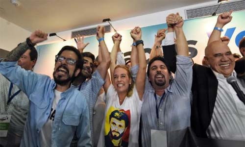 Shift in oil-rich Venezuela as opposition wins vote Shift in oil-rich Venezuela as opposition wins vote