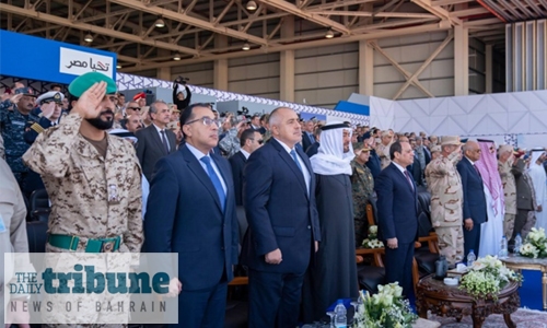 HH Shaikh Nasser attends military base opening in Egypt