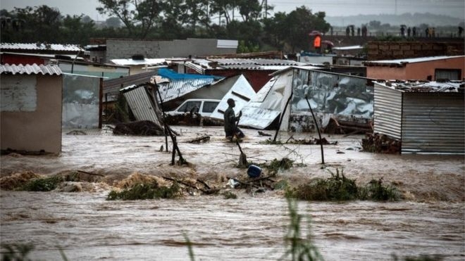 Floods and power cuts hit South Africa