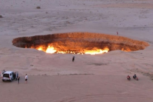 Turkmenistan reduces 50-year fire dubbed ‘Gateway to Hell’ 