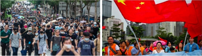 Rival rallies as HK divisions deepen