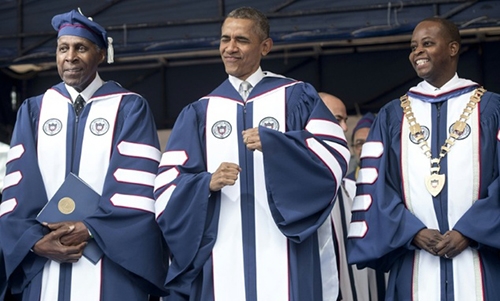 Obama tackles race in university address Obama tackles race in university address