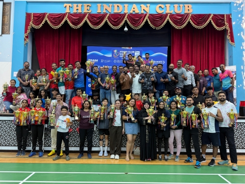 Indian Club Open Badminton Tournament Concludes Successfully with Over 500 Entries