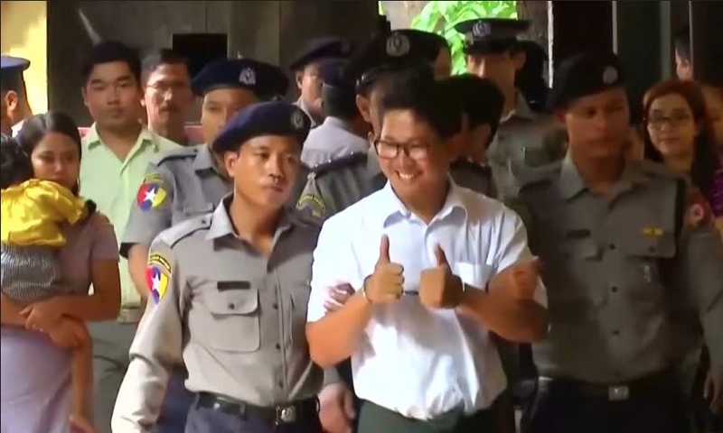 Reporters jailed in Myanmar 