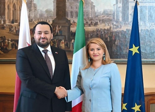 Qatar Minister Meets Senior Italian Officials Qatar Minister Meets Senior Italian Officials