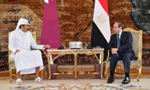 Egypt’s Sisi hosts Qatar leader for Gaza ceasefire talks Egypt’s Sisi hosts Qatar leader for Gaza ceasefire talks
