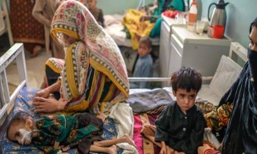 A million Afghan children at risk of dying amid acute malnutrition, WHO says