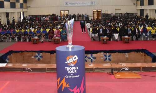 Indian School Bahrain Hosts Grand Reception for DP World ICC Men’s T20 World Cup Trophy Indian School Bahrain Hosts Grand Reception for DP World ICC Men’s T20 World Cup Trophy