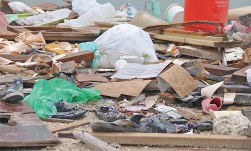 Al Dair beach turning into a dump yard