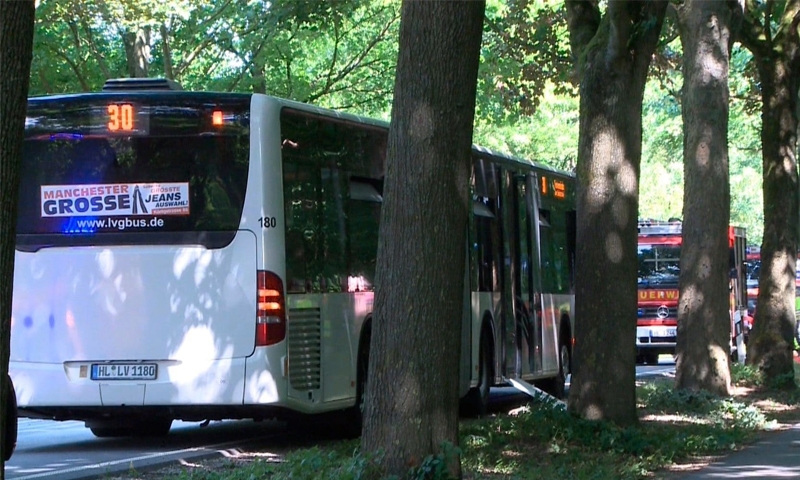Knife attack on German bus 